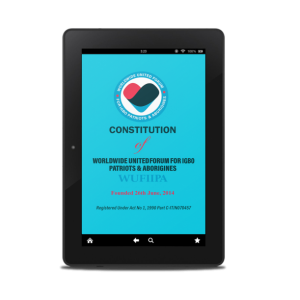 Constitution of Worldwide United Forum for Igbo Patriots & Aborigines